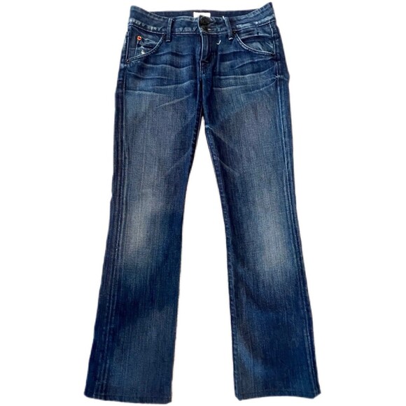 Hudson Jeans Pants Womens 27 Blue Denim Cotton Blend Stretch Made USA Pockets - Picture 1 of 13
